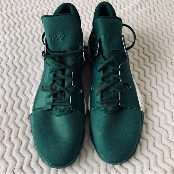 Adidas Green Brooklyn Basketball Shoes Sz 18 - Picture 1 of 6